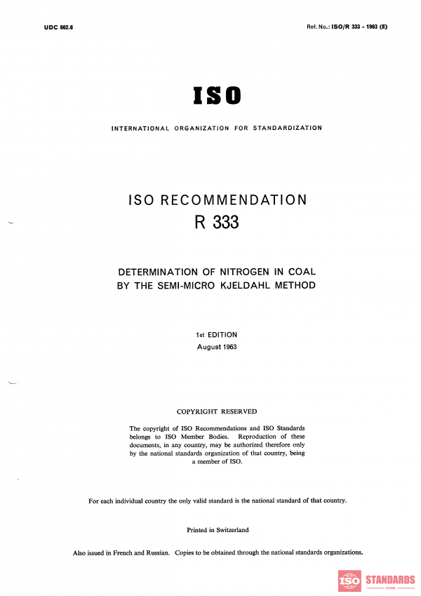 ISO/R 333:1963 PDF