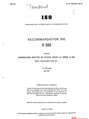 ISO/R 593:1967 PDF