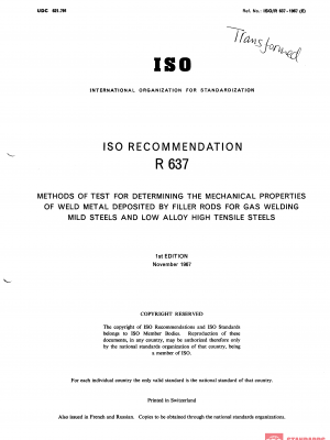 ISO/R 637:1967 PDF