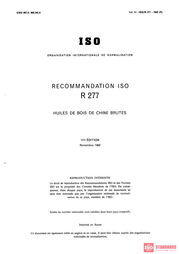 ISO/R 277:1962 PDF