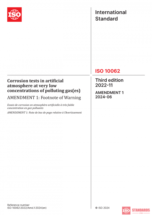 ISO 10062:2022/Amd 1:2024 PDF