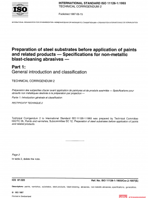 ISO 11126-1:1993/Cor 2:1997 PDF
