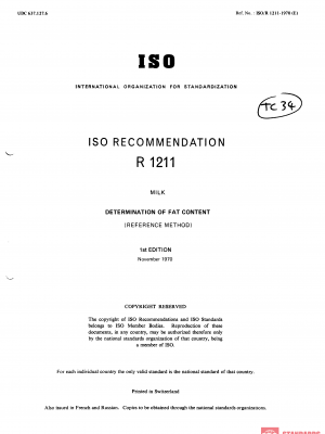 ISO/R 1211:1970 PDF