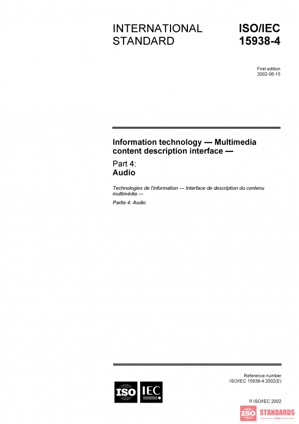 ISO/IEC 15938-4:2002 PDF
