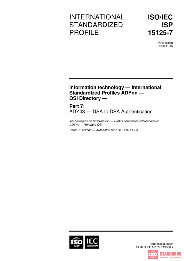 ISO/IEC ISP 15125-7:1998 PDF