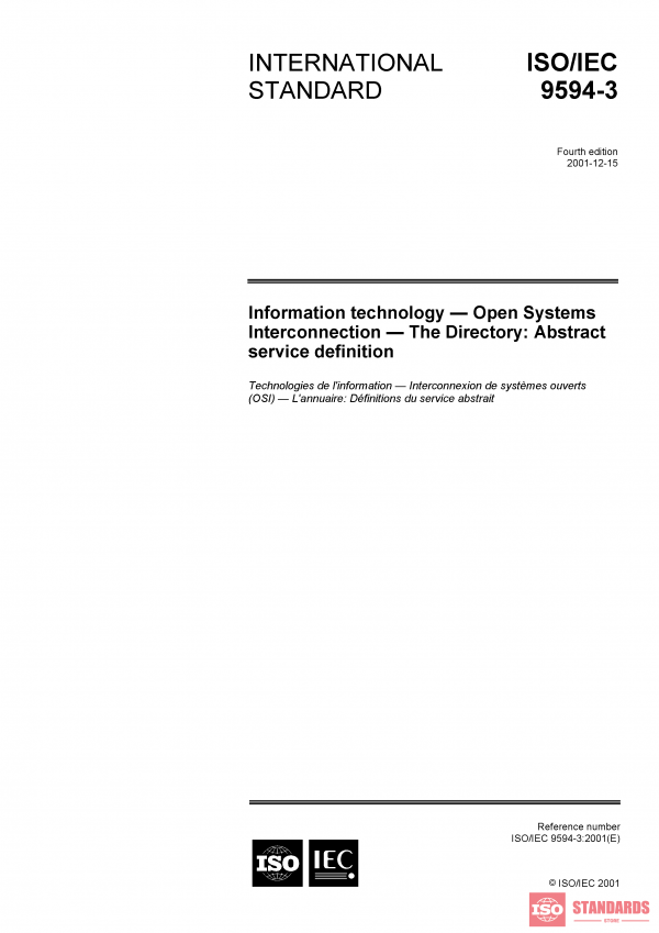 ISO/IEC 9594-3:2001 PDF