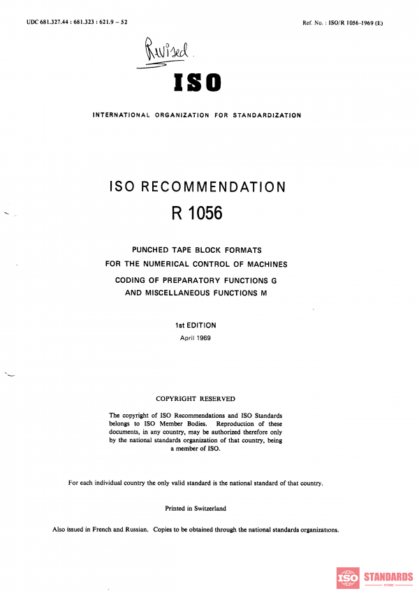 ISO/R 1056:1969 PDF