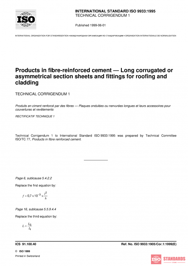 ISO 9933:1995/Cor 1:1999 PDF