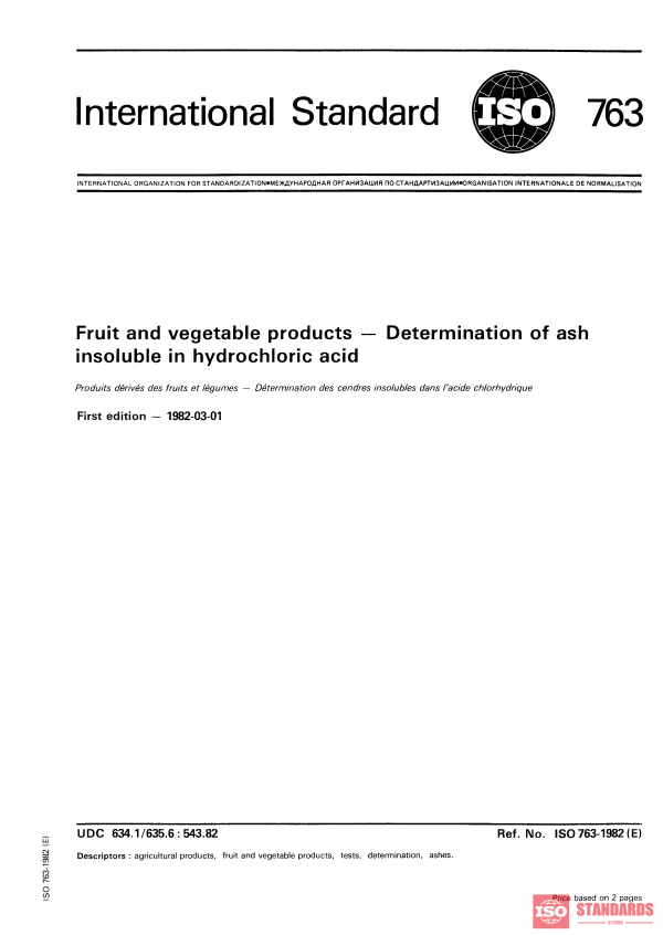 ISO 763:1982 PDF