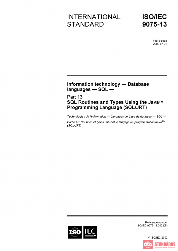 ISO/IEC 9075-13:2002 PDF