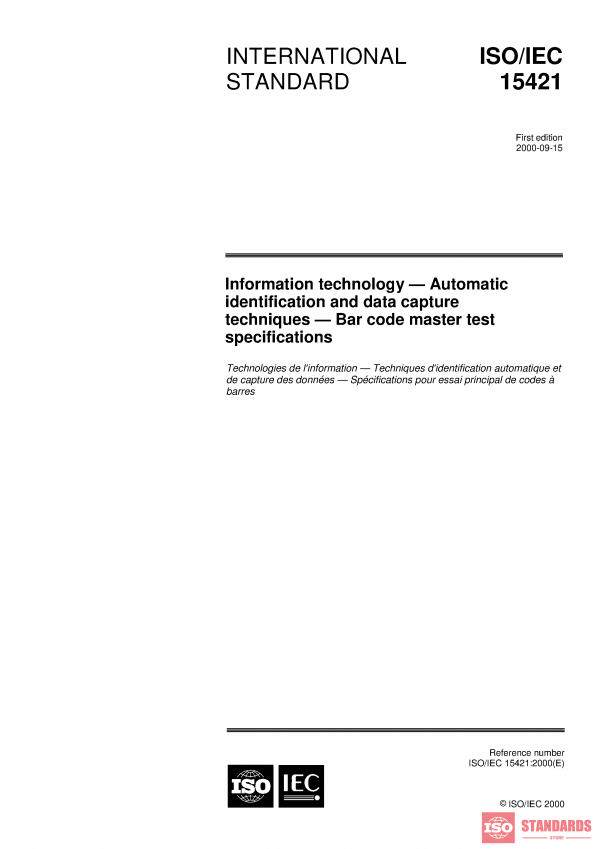 ISO/IEC 15421:2000 PDF