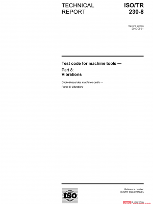 ISO/TR 230-8:2010 PDF
