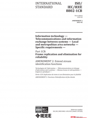 ISO/IEC/IEEE 8802-1CB:2019/AMD2:2023 PDF