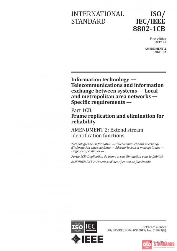 ISO/IEC/IEEE 8802-1CB:2019/AMD2:2023 PDF