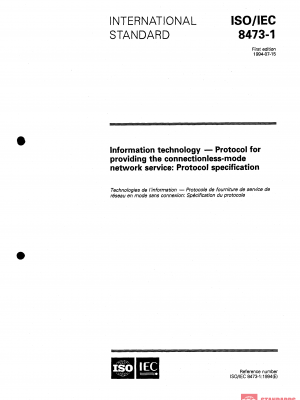 ISO/IEC 8473-1:1994 PDF