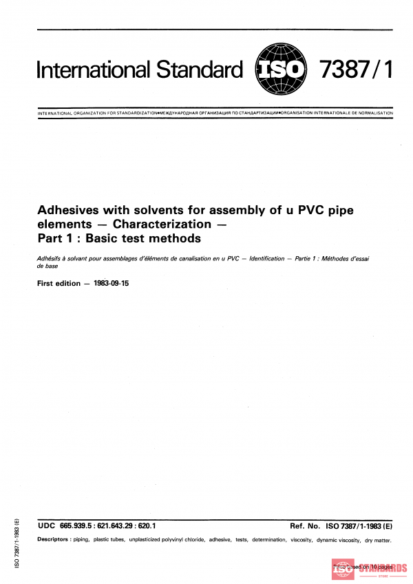 ISO 7387-1:1983 PDF