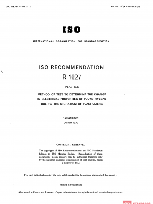 ISO/R 1627:1970 PDF