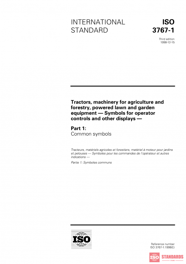 ISO 3767-1:1998 PDF