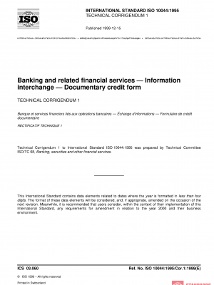 ISO 10044:1995/Cor 1:1999 PDF