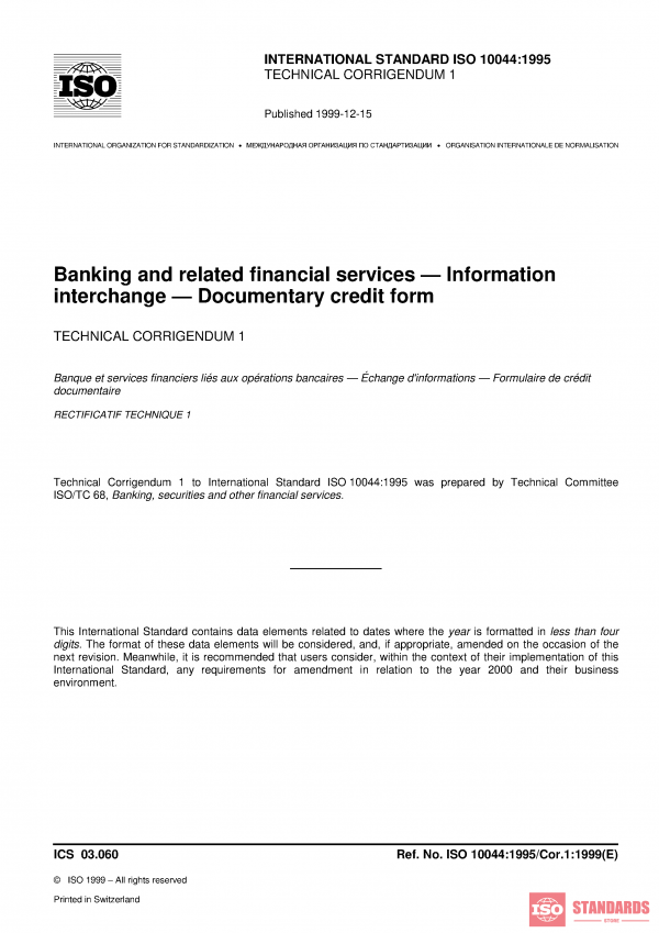 ISO 10044:1995/Cor 1:1999 PDF