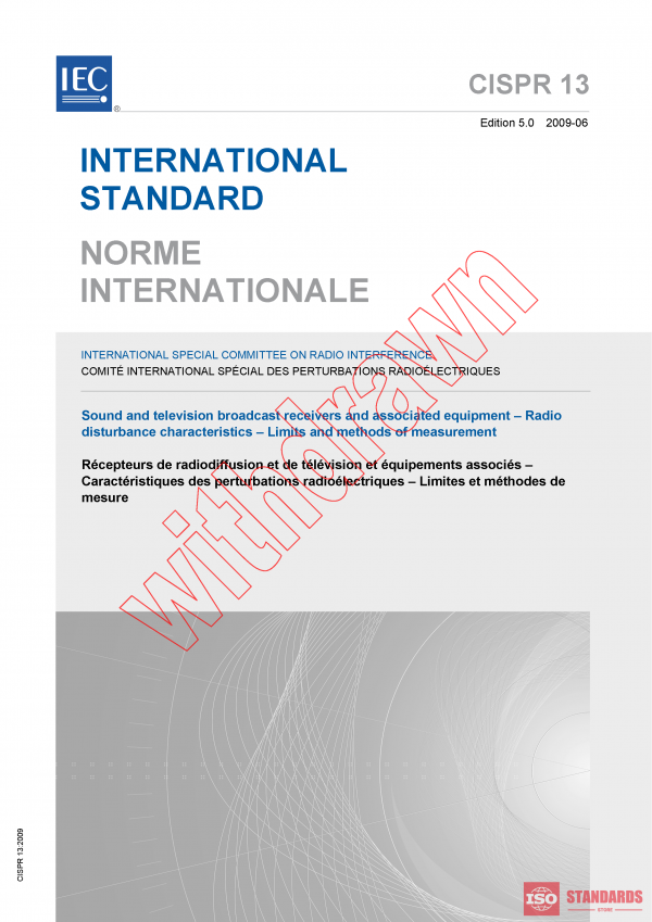 CISPR 13:2009 PDF
