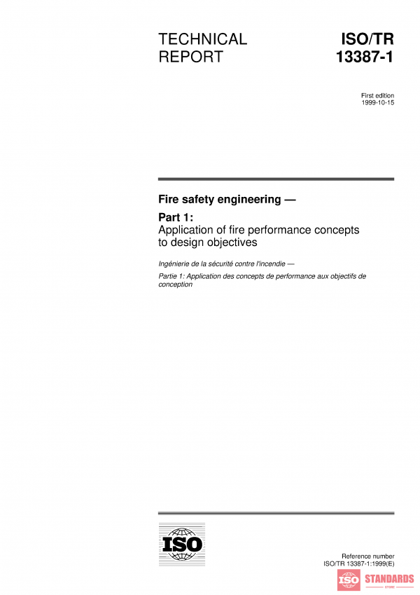 ISO/TR 13387-1:1999 PDF