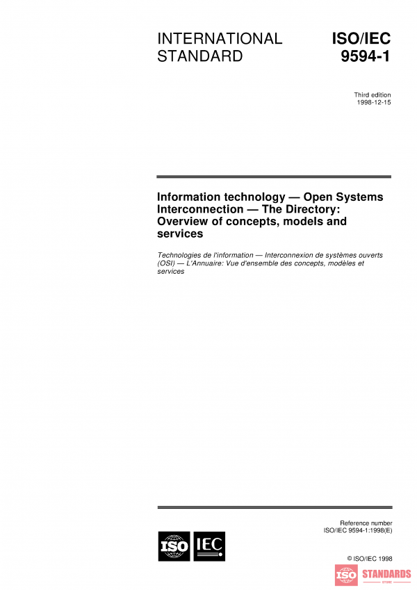 ISO/IEC 9594-1:1998 PDF