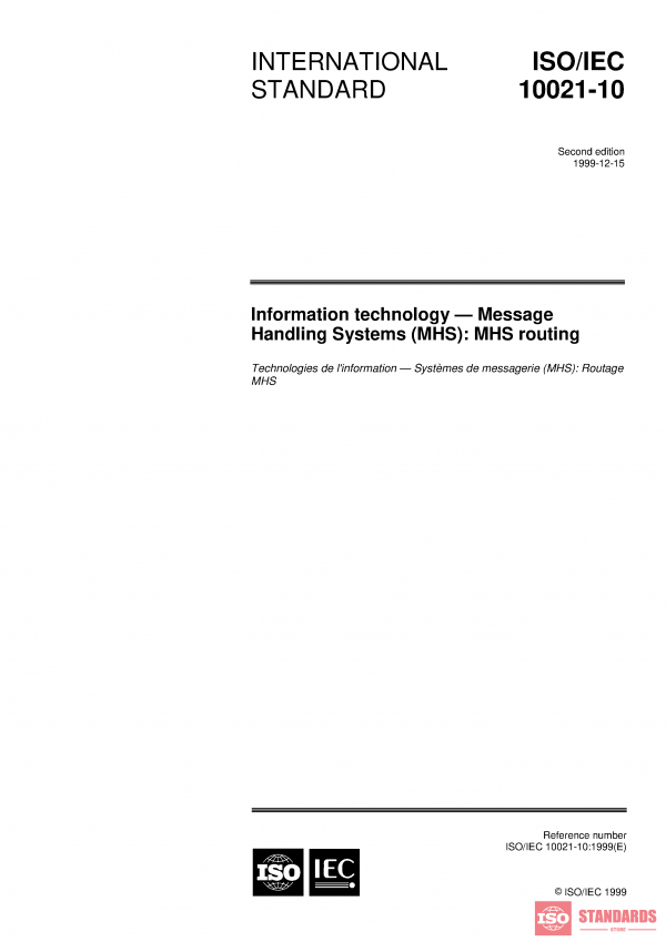 ISO/IEC 10021-10:1999 PDF