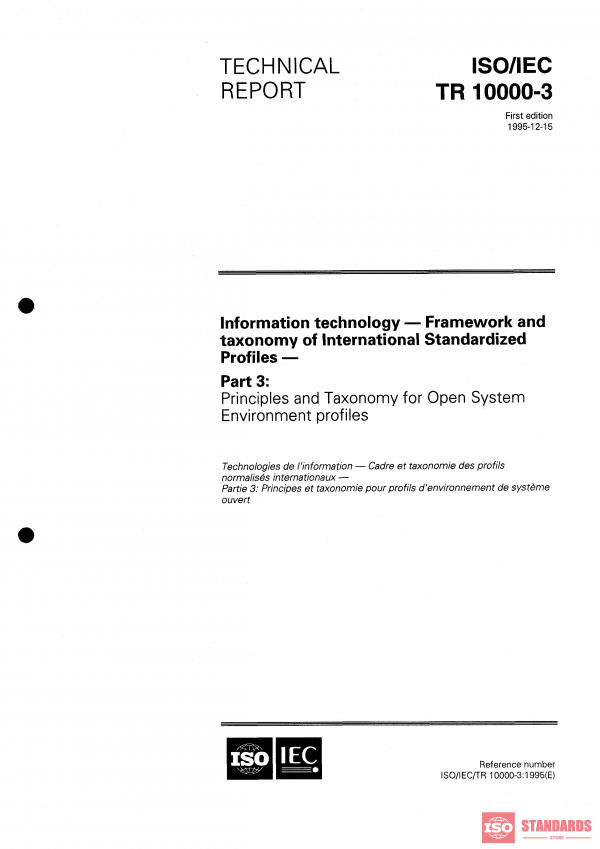 ISO/IEC TR 10000-3:1995 PDF