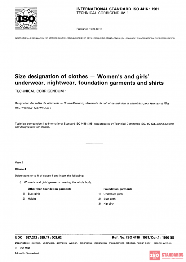 ISO 4416:1981/Cor 1:1990 PDF