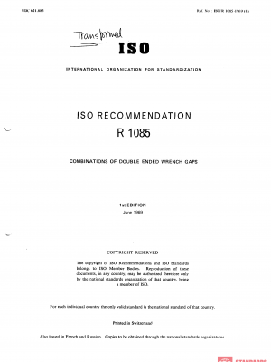 ISO/R 1085:1969 PDF
