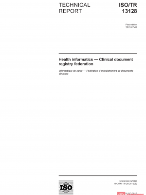 ISO/TR 13128:2012 PDF