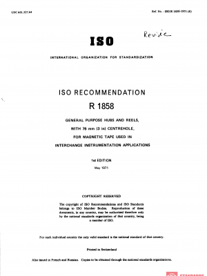 ISO/R 1858:1971 PDF