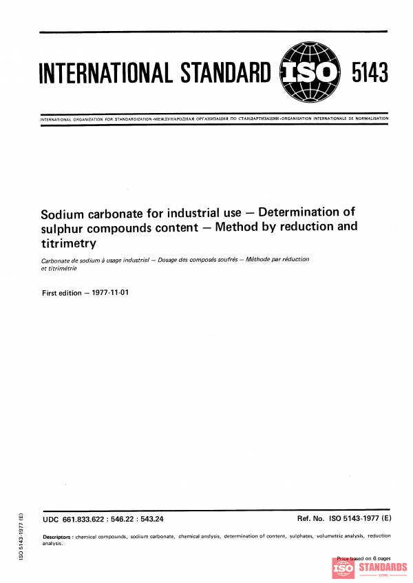 ISO 5143:1977 PDF