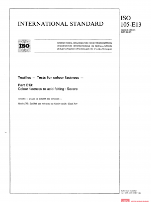 ISO 105-E13:1987 PDF