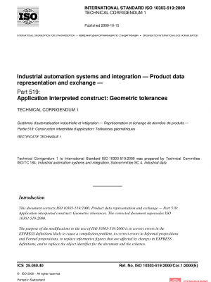ISO 10303-519:2000/Cor 1:2000 PDF