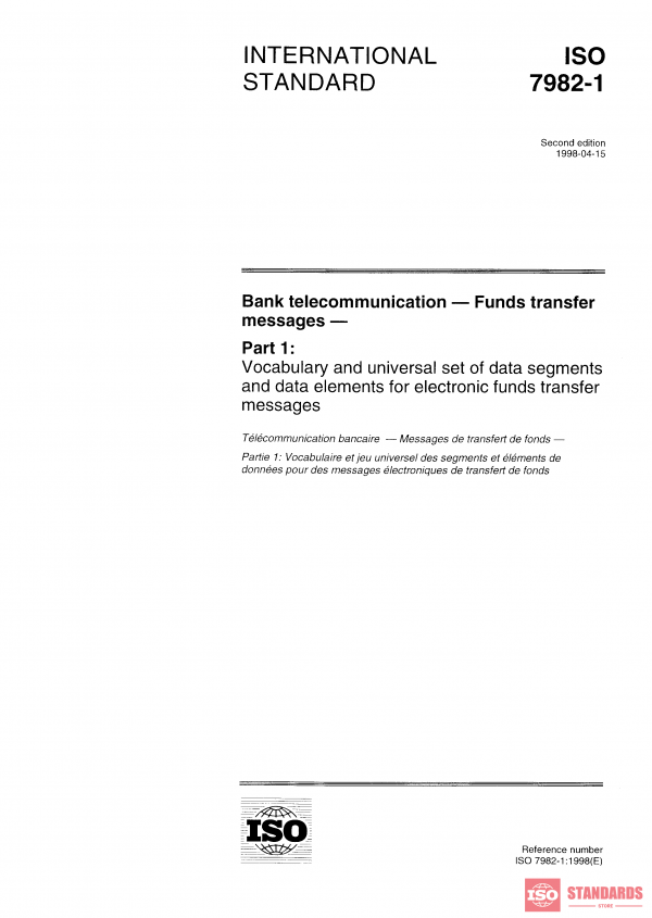 ISO 7982-1:1998 PDF