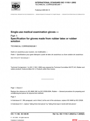 ISO 11193-1:2002/Cor 1:2005 PDF