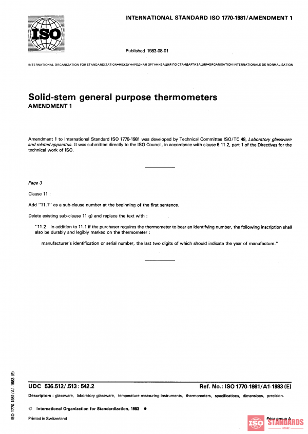 ISO 1770:1981/Amd 1:1983 PDF