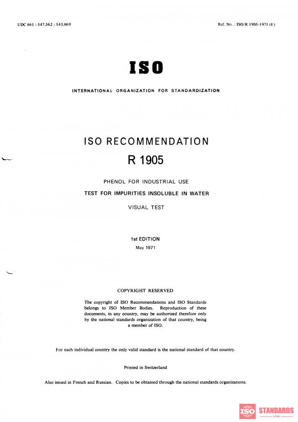 ISO/R 1905:1971 PDF