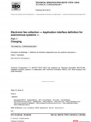 ISO/TS 17575-1:2010/Cor 1:2013 PDF