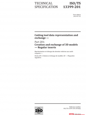 ISO/TS 13399-201:2014 PDF