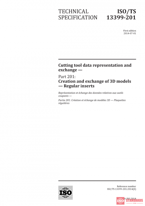 ISO/TS 13399-201:2014 PDF
