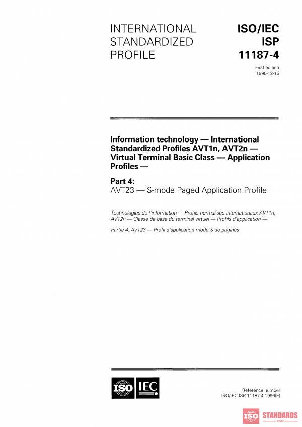 ISO/IEC ISP 11187-4:1996 PDF