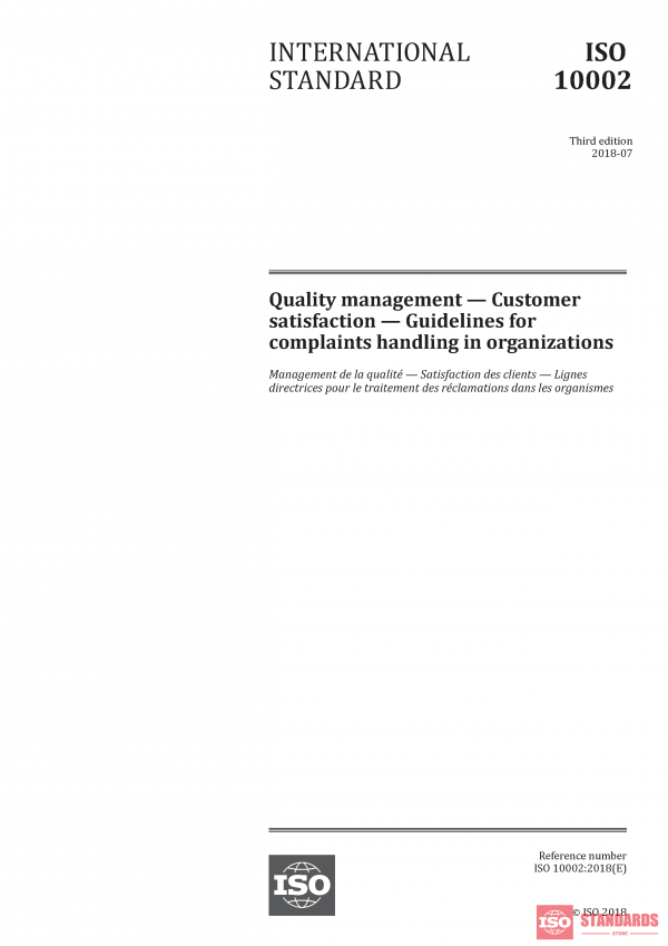 ISO 10002:2018 PDF