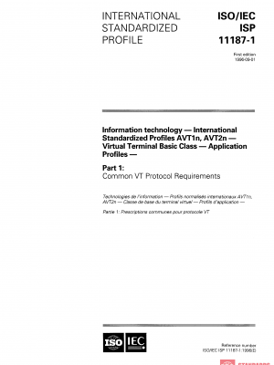 ISO/IEC ISP 11187-1:1996 PDF