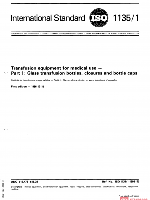 ISO 1135-1:1986 PDF