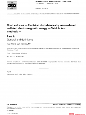 ISO 11451-1:1995/Cor 1:1996 PDF
