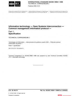 ISO/IEC 9596-1:1998/COR2:2002 PDF