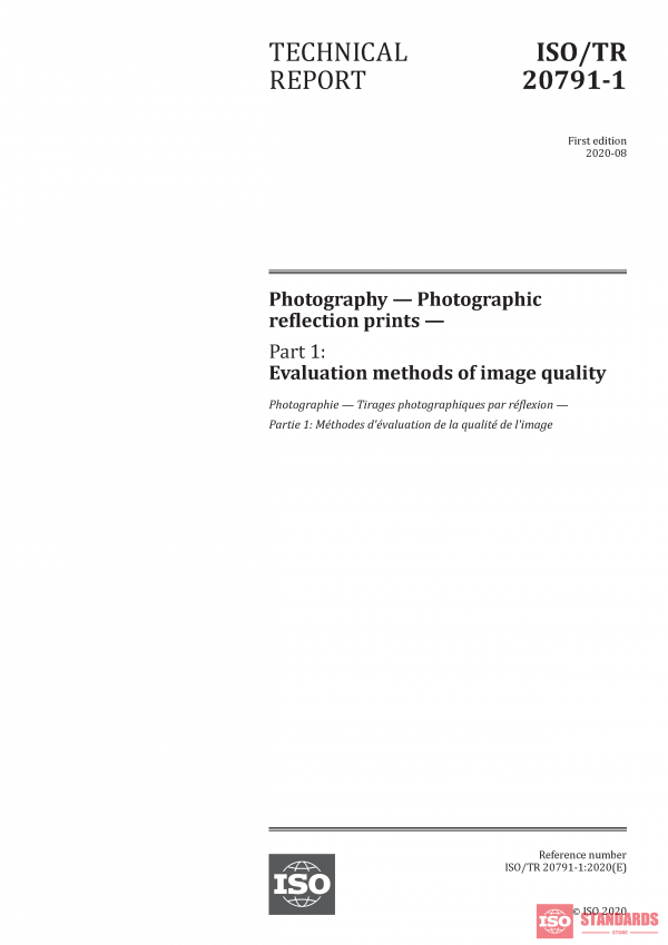ISO/TR 20791-1:2020 PDF